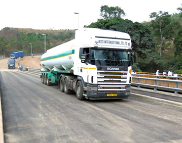 Rusumo bridge in Rwanda