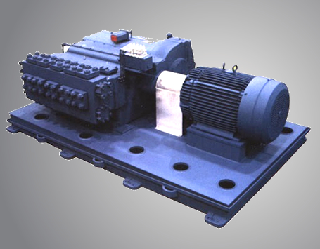 Geared power reciprocating pump